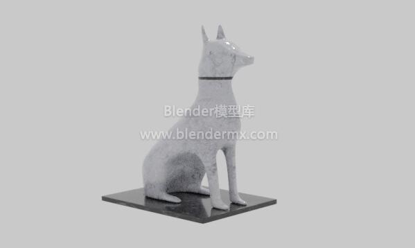 狗狗雕塑雕像-魔酷网