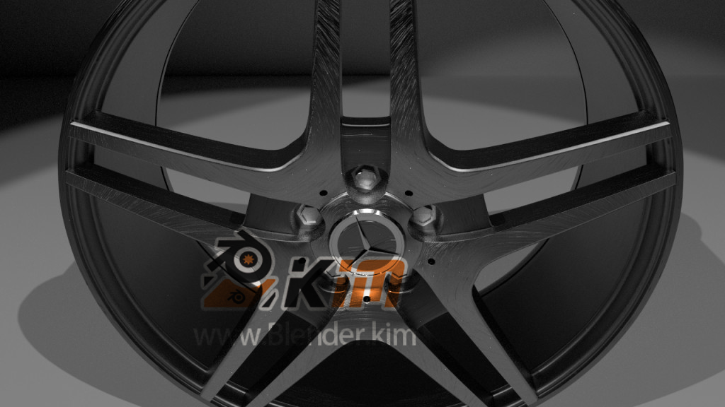 梅赛德斯SLS 5轮辐轮辋风扇艺术-魔酷网